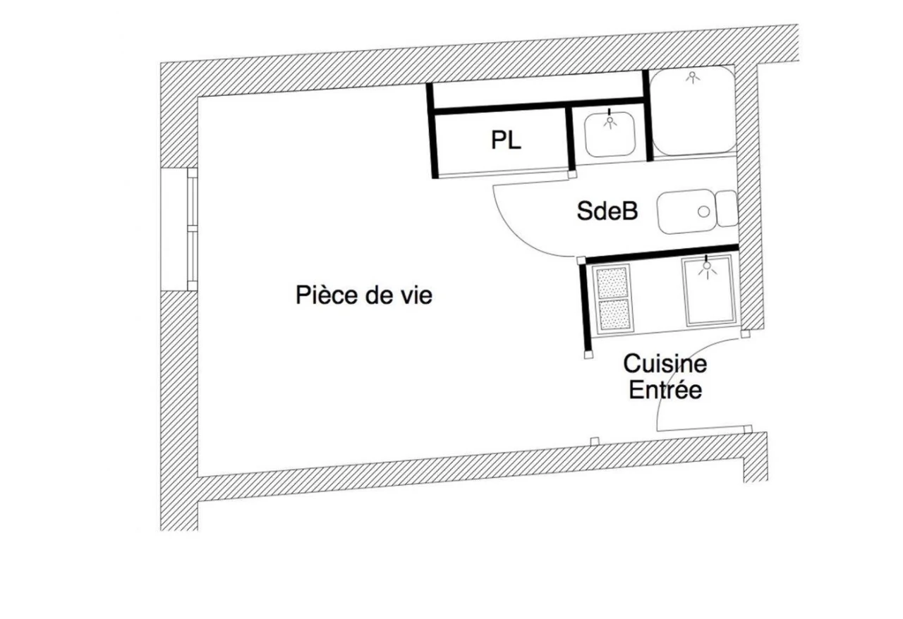 Planimetria del monolocale